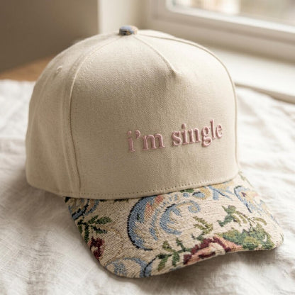 I'm Single FLoral Hat