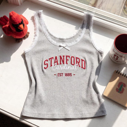 Custom University Lace Tank Top