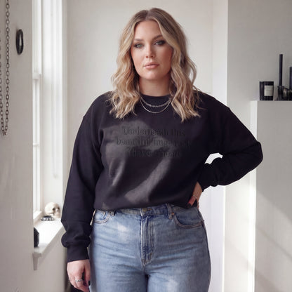 Underneath This Beautiful Huge Rack Embroidered Shirt