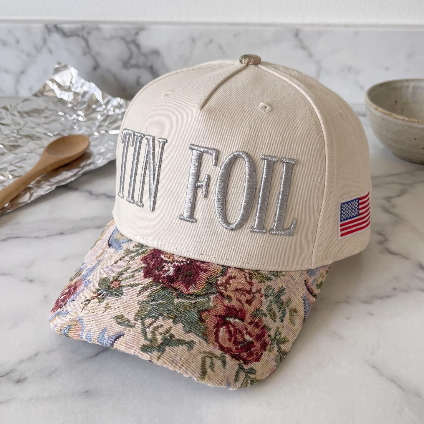 TIN FOIL Tapestry FLoral Hat