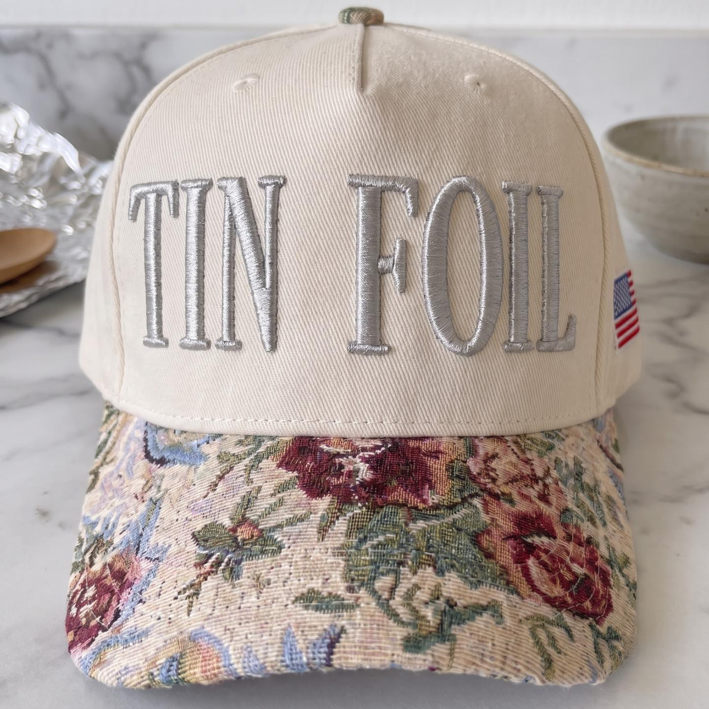 TIN FOIL Tapestry FLoral Hat