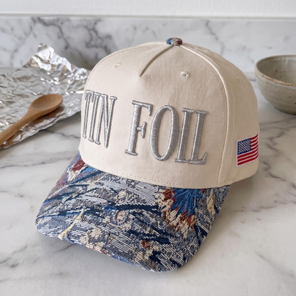 TIN FOIL Tapestry FLoral Hat