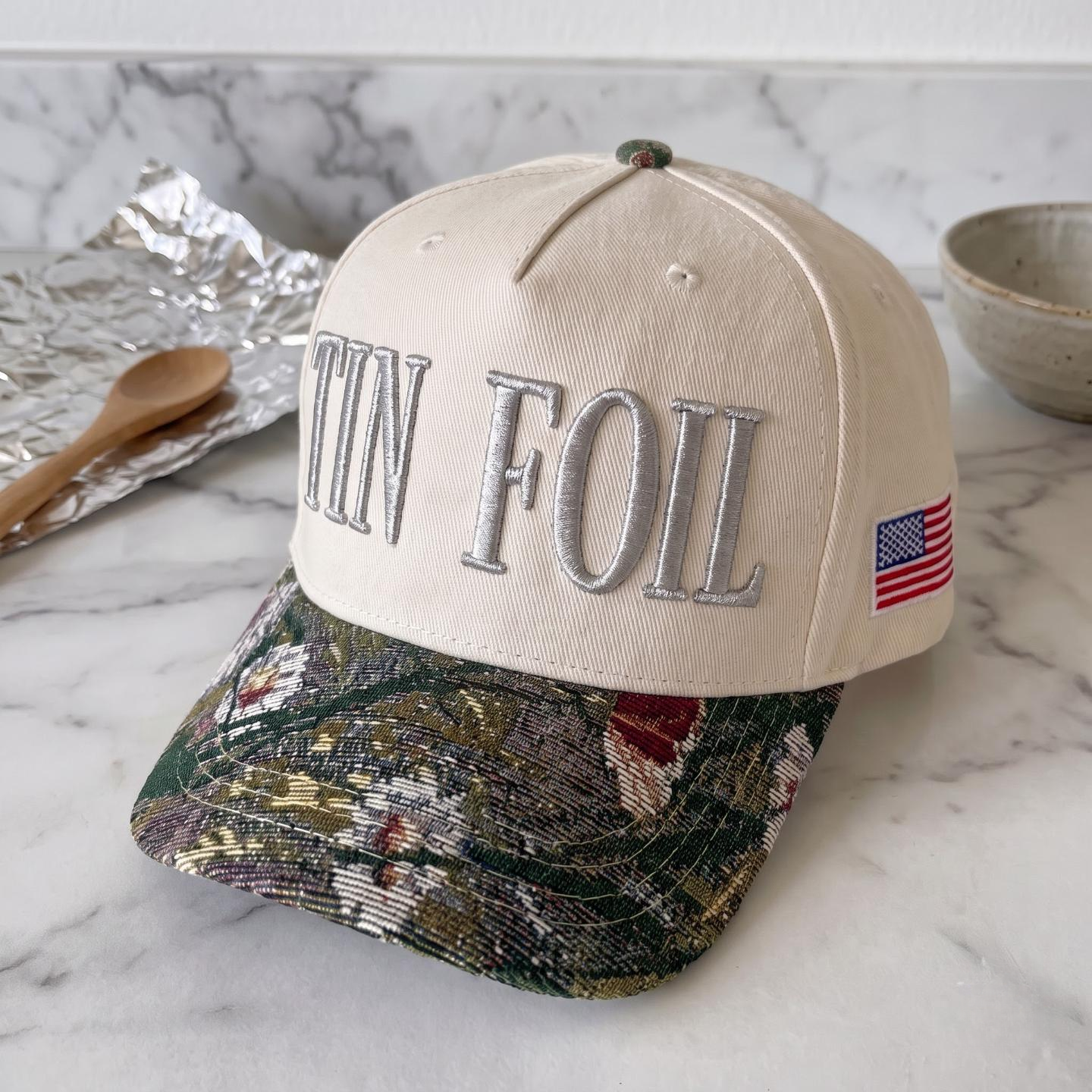 TIN FOIL Tapestry FLoral Hat
