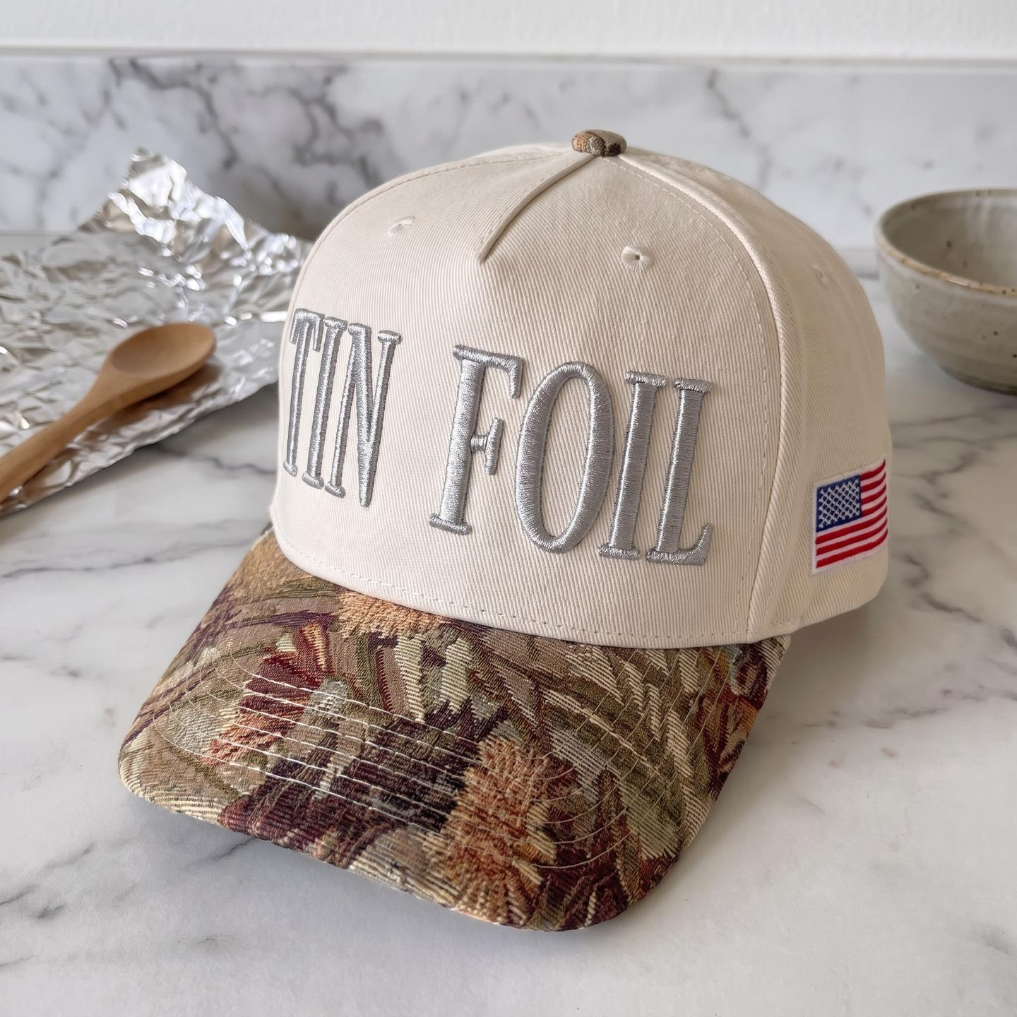 TIN FOIL Tapestry FLoral Hat