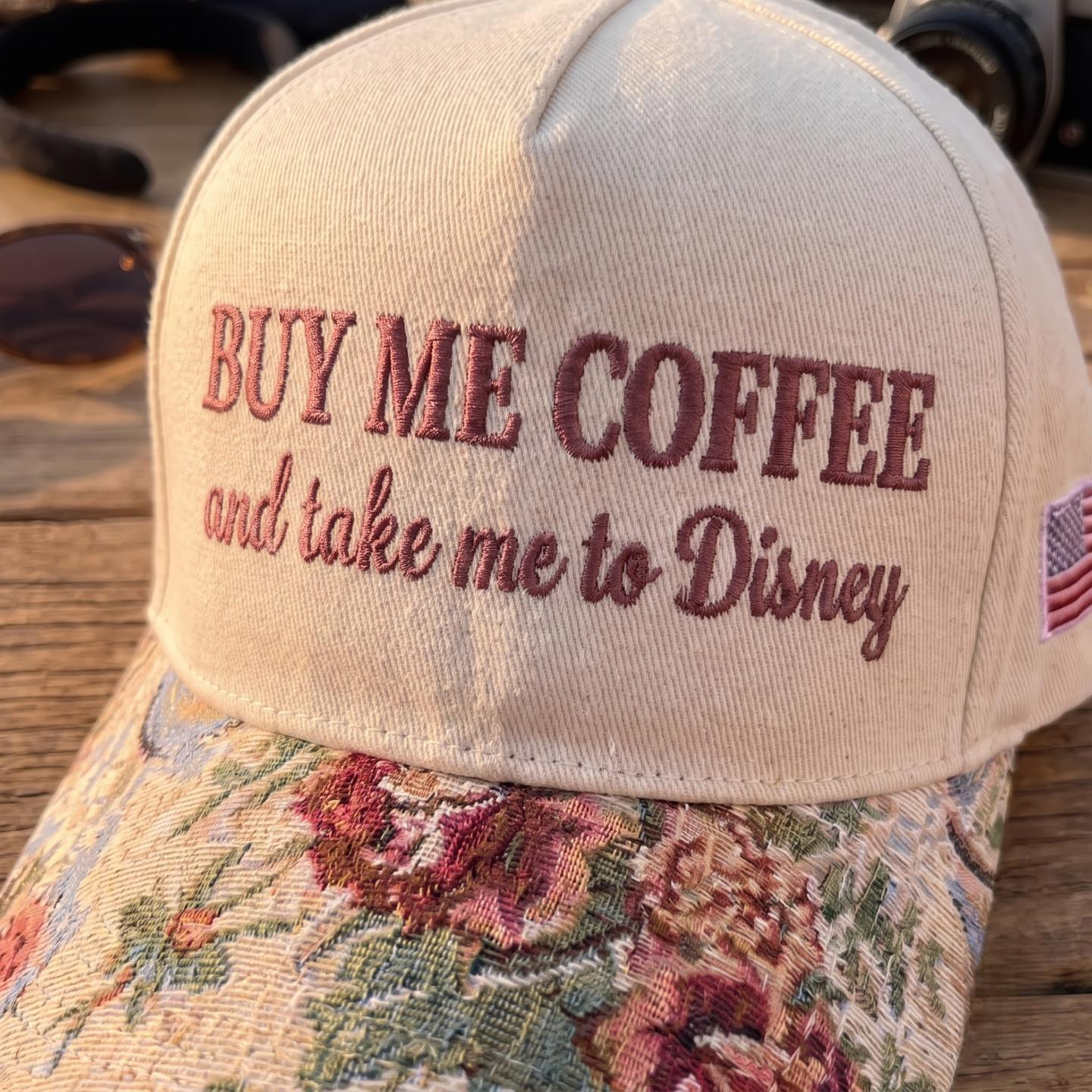 Buy Me Coffee Tapestry FLoral Hat