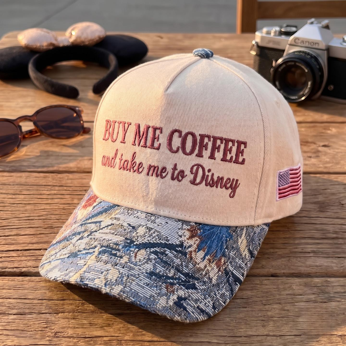 Buy Me Coffee Tapestry FLoral Hat