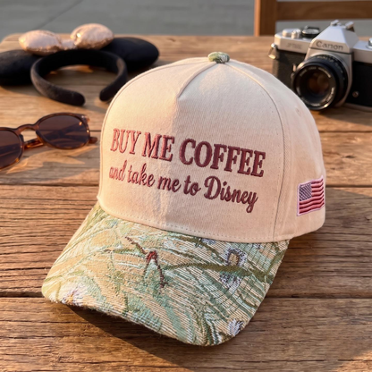 Buy Me Coffee Tapestry FLoral Hat