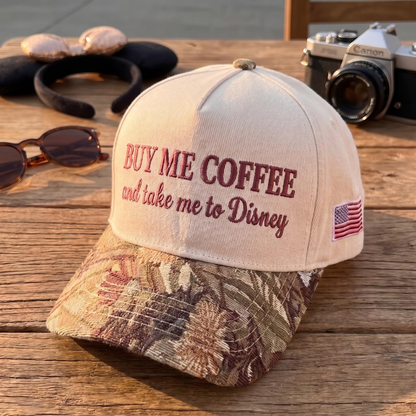 Buy Me Coffee Tapestry FLoral Hat