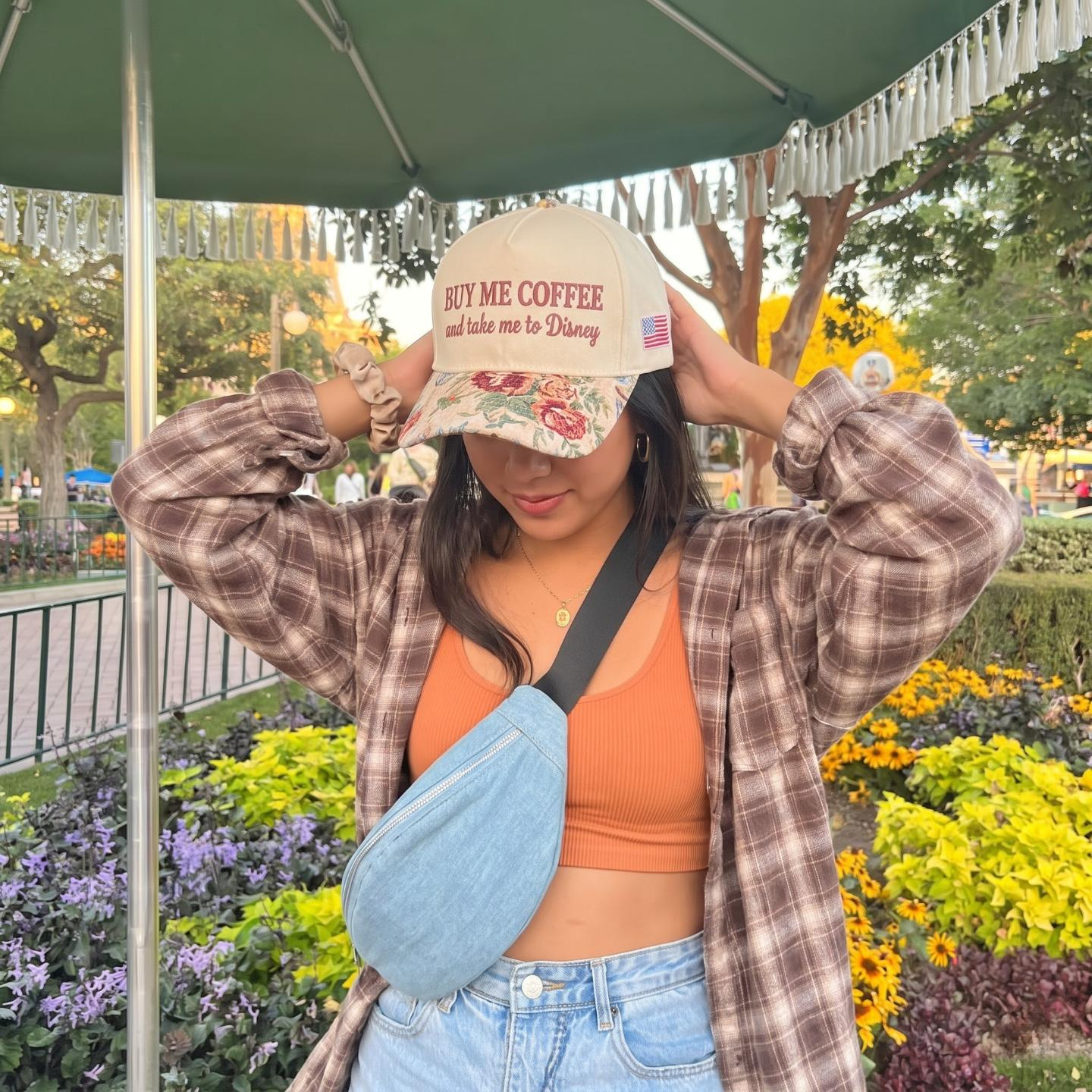 Buy Me Coffee Tapestry FLoral Hat