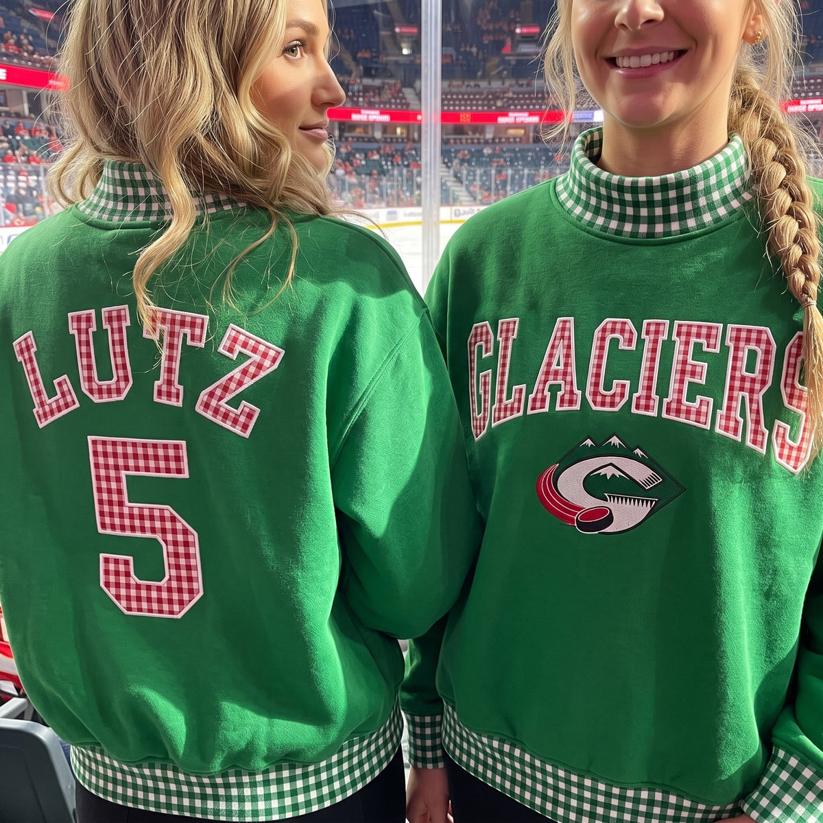 Build Your Own Team custom gingham mockneck