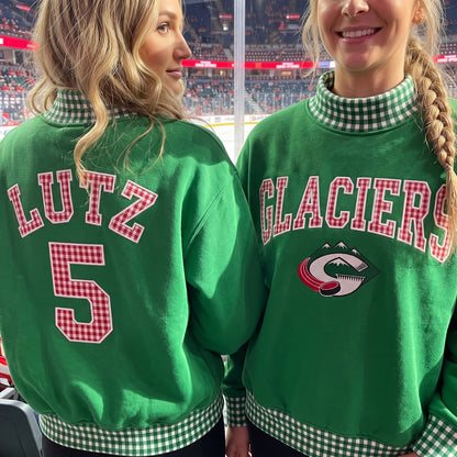 Build Your Own Team custom gingham mockneck