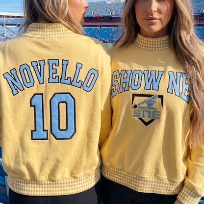 Build Your Own Team custom gingham mockneck
