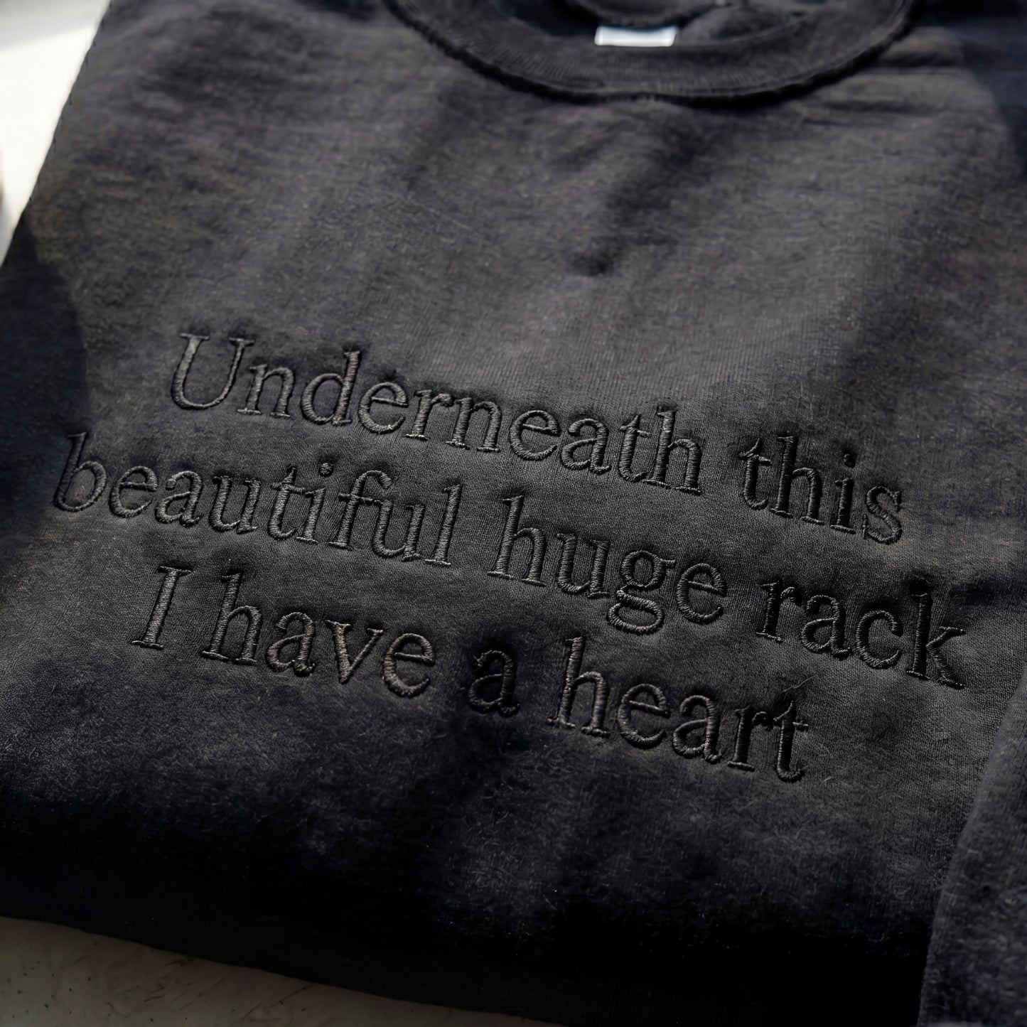 Underneath This Beautiful Huge Rack Embroidered Shirt