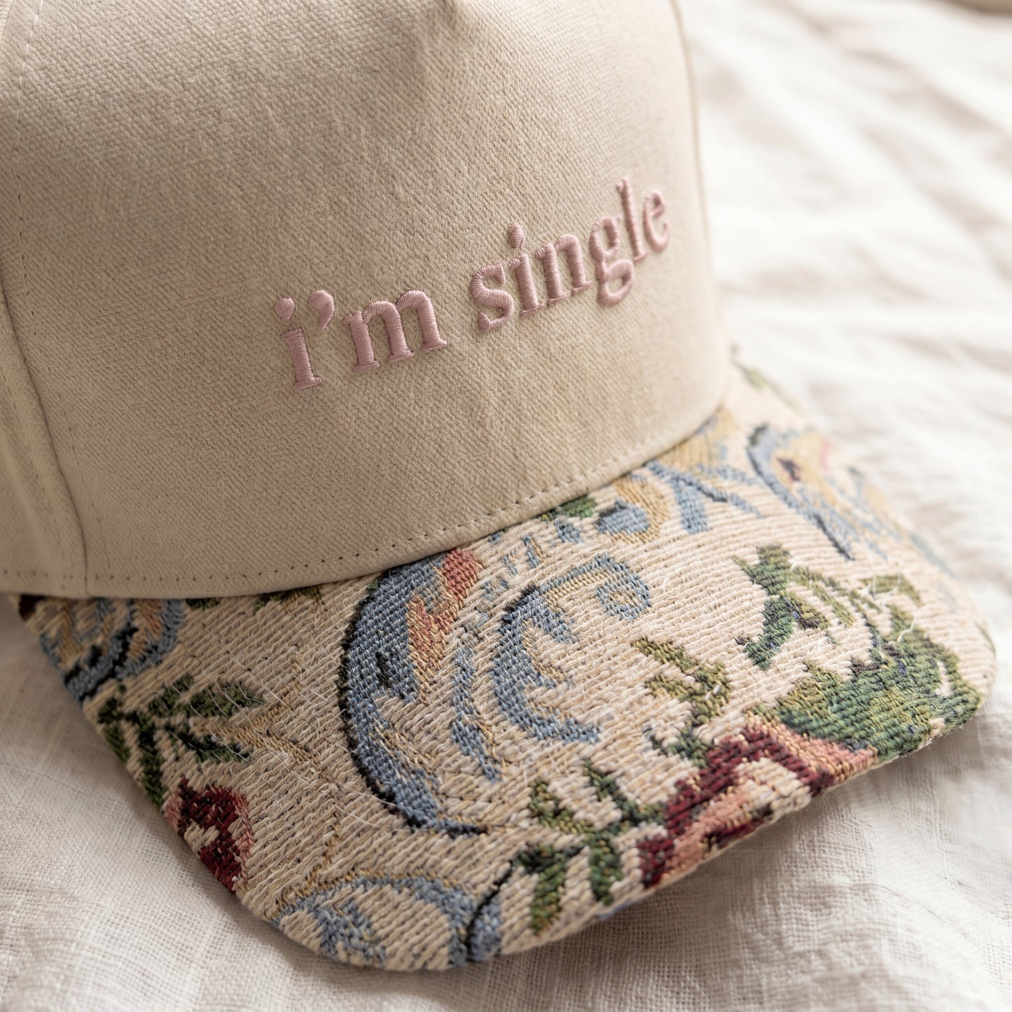 I'm Single FLoral Hat